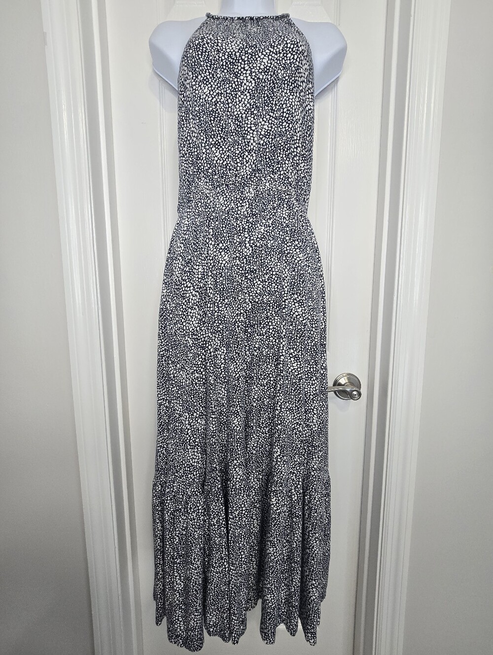 Old Navy Abstract Geo Spot Tiered-look Maxi Dress